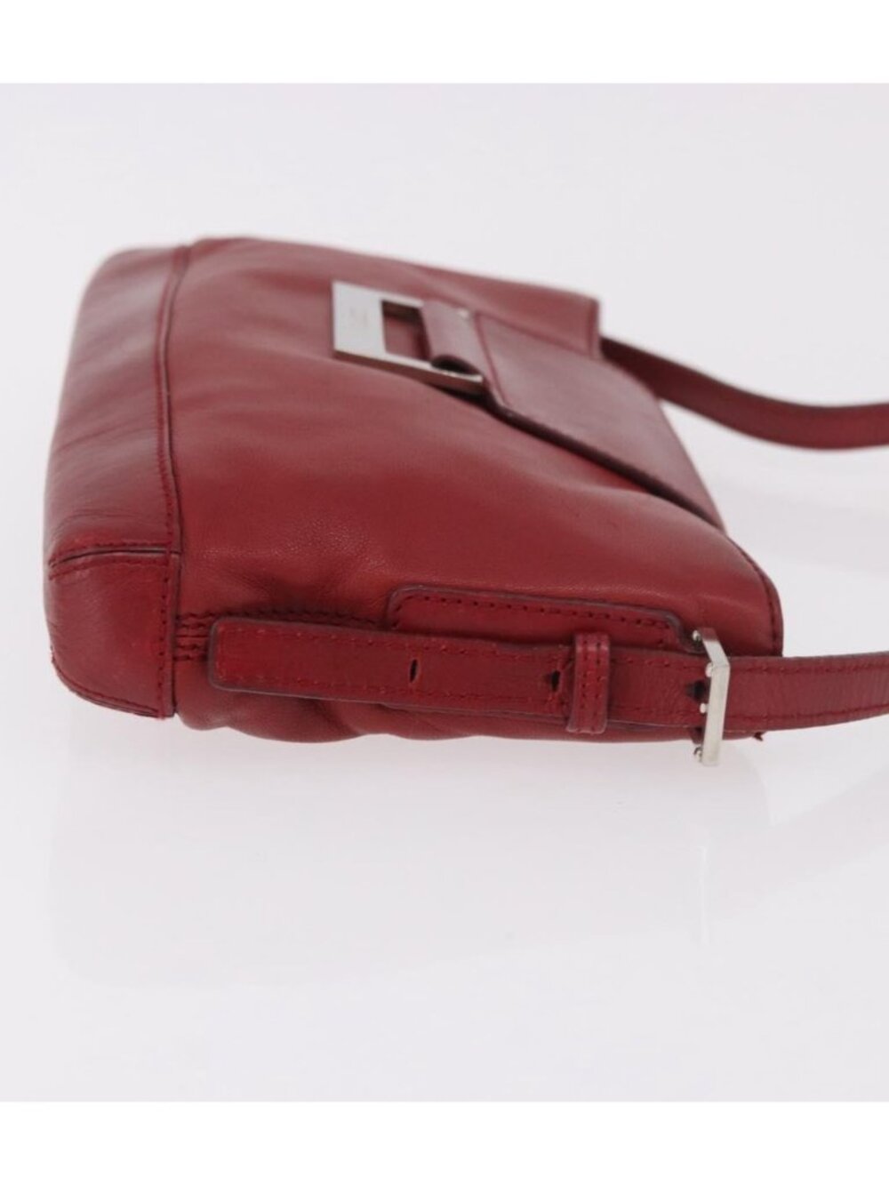 LOEWE Accessory Pouch Leather Red Silver - Picture 3 of 16